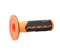 Mango de plástico Progrip PA080100AF02 para motocross 801, color naranja fluorescente/negro