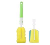 Mango de porcelana verde para limpiar tazas, vaso de té, leche de café, manchas de café, limpiador de botellas, limpiador de botellas, cepillo de limpieza