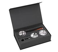 Mango de portafiltro sin fondo de 58 mm, compatible con máquinas de espresso E61 Group Head, mango ergonómico de palisandro para barista, incluye cesta de filtro y aleación (E61, estilo A, palisandro