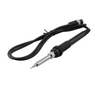 Mango de repuesto para estación de soldador eléctrico 936 con 5 pines y 5 agujeros para herramienta de soldadura general 936, mango de goma + núcleo de calefacción de metal 1 (A)