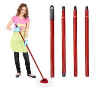 Mango de repuesto para fregona Vileda - Compatible con Turbo Spin/Turbo Smart/EasyWring, Vileda Ultramax Turbo & Mopa - Mango de hierro ajustable (30 - 58 pulgadas), 4 piezas con rosca alemana