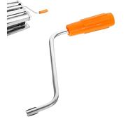Mango de Repuesto para Máquina de Pasta - Manivela Metálica Recambiable, Accesorio para Hacer Fideos Caseros, Compatibilidad Universal con Rodillos de Pastas (Naranja)