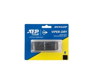 Mango de Repuesto seco Dunlop ATP Viper, Negro, ampolla Simple - sensación Seca, Alta absorción, Rendimiento Antideslizante