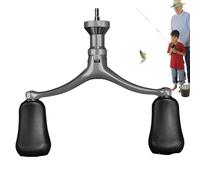 Mango De Rodillo De Pesca De Control Mejorado, Mango De Rueda De Ángulo De Balancín Ergonómico Conveniente | Piezas De Mango De Repuesto, Mango De Bicicleta De Pesca Con Botón De Tornillo Para Rodillo