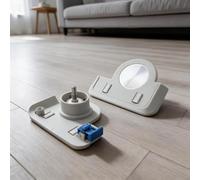 Mango de rodillo de repuesto para Ecovacs para Deebot X11 Pro Plus X11 para Omni para Cyclone Robótica Aspiradora Mopa Pad Bloqueo Tapa de extremo de ajuste seguro Accesorio de plástico (negro)