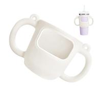 Mango de silicona para taza: con dos asas, mango antideslizante, buena | Cubierta de botella aislada reutilizable para alimentación de bebé, viaje, cochecito, café, protección al vacío