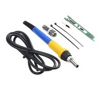 Mango de soldadura compatible con T12 para unidades base 907 compatible con protocolo V2.1S para módulos STM32 y para funciones de lectura digital OLED (azul)