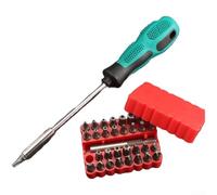 Mango de soporte de puntas de destornillador, juego de puntas de destornillador multifunción para bricolaje y reparaciones del hogar (E)