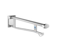 Mango de soporte plegable KEUCO PLAN Care WC, versión izquierda con radiocontrol, 850mm, 34903172838, Color: Aluminio anodizado plata/gris claro