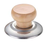 Mango de sujeción de de cacerola - Perilla de de olla multifuncional de acero inoxidable de madera, de repuesto universal, agarre con cuentas | Los accesorios de la tapa del va