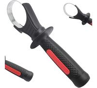 Mango de taladro percutor 2 uds 10 mango auxiliar de taladro percutor de goma antideslizante con anillo de hierro ajustable de 60-65 mm para profesionales