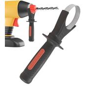 Mango De Taladro Percutor - Auxiliar Lateral Ajustable De 26 Mm | Agarre Engrosado De Caucho De Acero De 210 G, Pieza De Repuesto Desmontable Que Mejora El Control Para Proyectos De Construcción Y