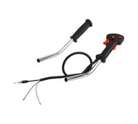 Mango de tubo de control de desbrozadora de aluminio con interruptor de gatillo del acelerador y cable de 79 cm para piezas de recortadora de cuerda, equipo de jardín, negro