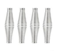 Mango de zinc de acero con resorte para parrillas, estufas de leña y puertas de horno, diseñado para reemplazar las asas de resorte desgastadas con un agarre fiable (4 piezas)