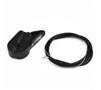 Mango del acelerador de cortacésped y reemplazo de ensamblaje de cable, construcción de plástico y metal, para modelos Honda HRR216, variante de color negro o rojo (negro)