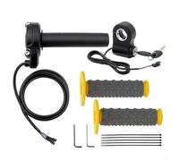 Mango del acelerador recubierto de silicona para scooters eléctricos y motocicletas que soporta la aceleración controlada a través del agarre texturizado (amarillo)