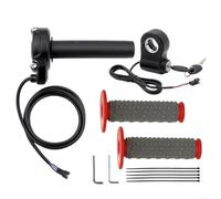 Mango del acelerador recubierto de silicona para scooters eléctricos y motocicletas que soporta la aceleración controlada a través del agarre texturizado (rojo)