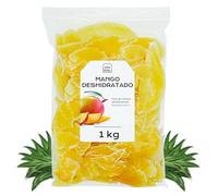 Mango Deshidratado con Azucar 1 Kg - Mango Seco Cortado en Tiras - Fruta Deshidratada - Ideal para Reposteria y Snacks - Sin Gluten (1 kg, Mango Tiras)