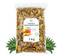 Mango Deshidratado Sin Azucar 1 Kg - Mango Seco Cortado en Dados - Fruta Deshidratada - Snacks Saludables - Ideal para Reposteria - Sin Azucar Añadido, Sin Gluten (1 kg, Mango)