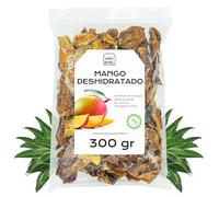 Mango Deshidratado Sin Azucar 300 g - Mango Seco Cortado en Laminas - Fruta Deshidratada - Snacks Saludables - Ideal para Reposteria - Sin Azucar Añadido, Sin Gluten (300 gr, Mango Láminas)