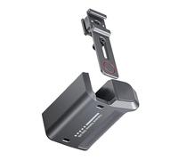 Mango dividido de aluminio para cámaras de acción, juego de montaje de metal desmontable que mejora la estabilidad para fotografía al aire libre, mango de metal para acción