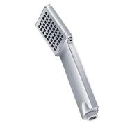 Mango ducha de mano maneral cuadrado 1 posición. Ligero y con efecto de lluvia natural. Fabricada en ABS con acabado cromo brillo. Sistema antical. Conexión universal