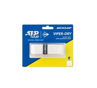 Mango Dunlop ATP Viper Dry Replacement Handle, Blanco, ampolla Simple - Sensación Seca, máxima absorción, Agarre Seguro