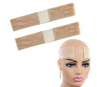 Mango elástico para pelucas, 2 redecillas para pelucas, gorro de peluca, cinta para la cabeza, bandas de peluca, accesorios antideslizantes, banda elástica para el pelo, bandas de yoga, comodidad