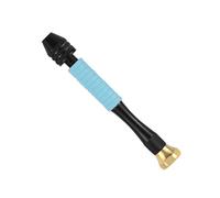 Mango ergonómico antideslizante para taladro manual con cuerpo de aluminio reforzado para uso extendido en arqueología y aplicaciones de hobby. Manga de perforación en espiral antideslizante