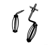 Mango ergonómico de acero inoxidable compatible con hornos de ahumador Traeger, para barbacoas, remolques, ahumadores, estufas de leña, resistencia a altas temperaturas (1 A+1 B)