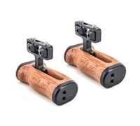 Mango ergonómico de madera para extensión de zapata fría para estabilización de cámara y montaje de accesorios de luz de llenado, mango ergonómico de agarre de cámara