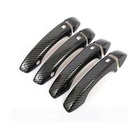 Mango externo Para Audi Q7 4M 2016 Cubierta Decorativa Para Manija Coche Pegatina Fibra Carbono ABS Pomo De Puerta Embellecedor Antiarañazos Accesorios Para Automóviles(ABS Carbon Fiber)