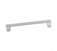 Mango Frigorífico Aleación Aluminio Negro Plateado(160mm) | ergonómico curvado, para agarre cómodo antideslizante, apertura para suave sin esfuerzo, para ideal manos húmedas