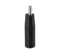 Mango giratorio con rosca interior M6/M8/M10 para fresadora, pomo giratorio de plástico y metal para torno y amoladora, mango de volante negro para un fácil montaje en máquinas herramienta (M10 x 80)