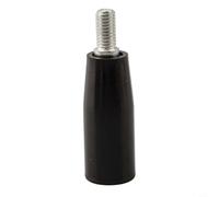 Mango giratorio con rosca interior M6/M8/M10 para fresadora, pomo giratorio de plástico y metal para torno y amoladora, mango de volante negro para un fácil montaje en máquinas herramienta (M8 x 50)