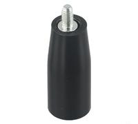 Mango giratorio M6 M8 para m10 con rosca exterior, manivela para fresadora, torno, lijadora, máquina herramienta, maquinaria industrial, plástico, metal, negro, plata, fácil montaje (M6 x 50)