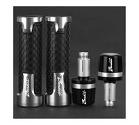 Mango Goma Antideslizante Empuñaduras De Manillar Motocicleta CNC Tapa Extremo Barra para GSF 250 600 600S 650 650S 650N 1200 1250 Bandit