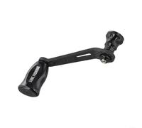 Mango individual de carbono con perilla para Daiwa Fuego Salamandura Prorex para Lt Fishing Reel Parts Reparación y para modificación Accesorio Opción de color púrpura incluida en el paquete (negro)