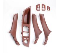 Mango Interior Para Reposabrazos Para Serie 5 F10 F11 LHD Manija Interior Panel Puerta Pasajero Cubierta Embellecedora Tirar(7Pcs Red)