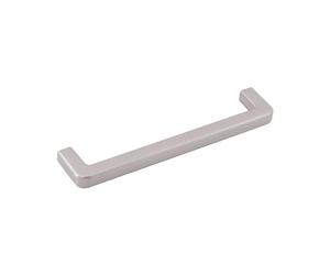 Mango LA 160 mm - Tirador para muebles ancho 172 mm - elegante y atemporal - Mango de cinc fundido a presión efecto acero inoxidable