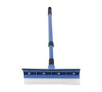 Mango largo 2 en 1 escobilla de goma y cepillo de esponja para una limpieza eficaz del vidrio