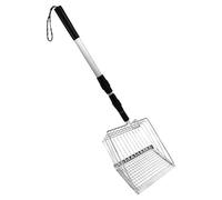 Mango Largo Catada De Basura - Palabra De Cazas De Caca De Mascota Extensible, Scooper De Gato Ajustable para La De Poop De Pala Profunda Big Sifting