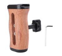 Mango Lateral de Madera Universal para Cámara, Agarre Ajustable con Montura de Zapata Fría y Tornillo 1 / 4in - Diseño Ergonómico, Compatible con DSLR y
