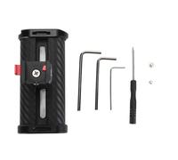 Mango Lateral para Jaula de Cámara, Aleación de Aluminio y Fibra de Carbono, Montaje Universal 1 / 4in - Ergonomía Antideslizante, Liberación Rápida, Compatible con Accesorios