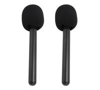 Mango para Entrevista de Micrófono, 2 Soportes para Micrófono Inalámbrico para Micrófono 1, 2, para Rode Wireless GO II, para Hollyland Lark M1, C1, 150, para G1, Movo,