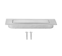 Mango para Mueble con Muelle, Aleación de Zinc Oculto, Cajón y Armario, 15,2 x 4 x 2 cm, Acabado Níquel Cepillado/Negro - Resistente al Polvo, Antioxidante, Ideal para Cocina y (Níquel cepillado)