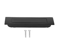 Mango para Mueble con Muelle, Aleación de Zinc Oculto, Cajón y Armario, 15,2 x 4 x 2 cm, Acabado Níquel Cepillado/Negro - Resistente al Polvo, Antioxidante, Ideal para Cocina y (Gris)