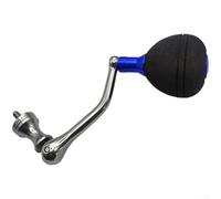 Mango plegable de EVA de un solo brazo de repuesto para SPHEROS para carretes STRADIC con eje de aleación atornillado para un mejor rendimiento (azul)