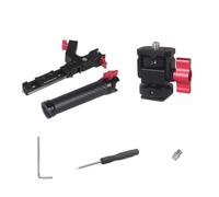 Mango plegable de fibra de carbono compatible con estabilizadores DJI RS4 PRO, RS3, RSC2, agarre de aleación de aluminio ligero para filmación de viajes, diseño de interruptor rápido, color negro