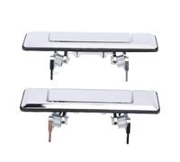 Mango Puerta Delantera Izquierda y Derecha, Acero Inoxidable, Juego para Series 60 70 75 78 79 - Diseño Clip On, Instalación Fácil, Alta Durabilidad para Vehículos